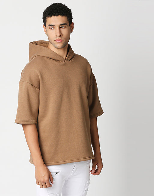 Hemsters Half Sleeve Relaxed Fit Hoodie