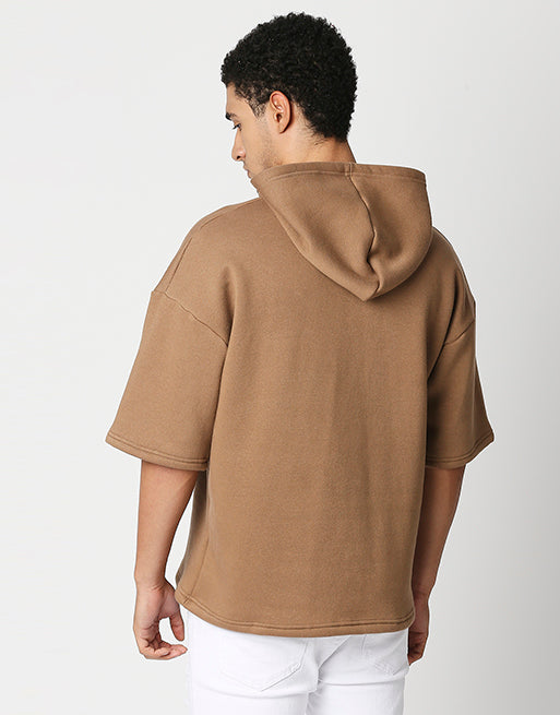 Hemsters Half Sleeve Relaxed Fit Hoodie