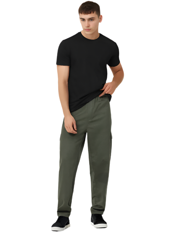 Hemsters Sage Green Track Pant For Men