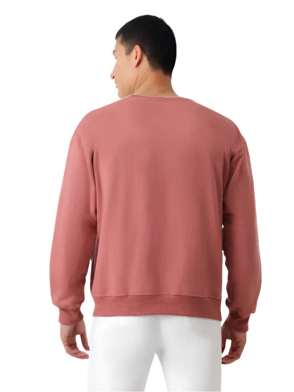 Hemsters  Maroon Knitted Full Sleevs Sweatshirt