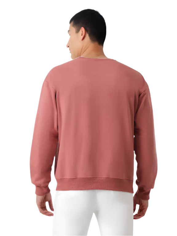 Hemsters Maroon Knitted Full Sleevs Sweatshirt For Men