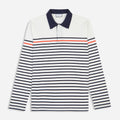 White Stripe Collar Tshirt