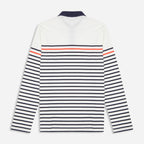 White Stripe Collar Tshirt