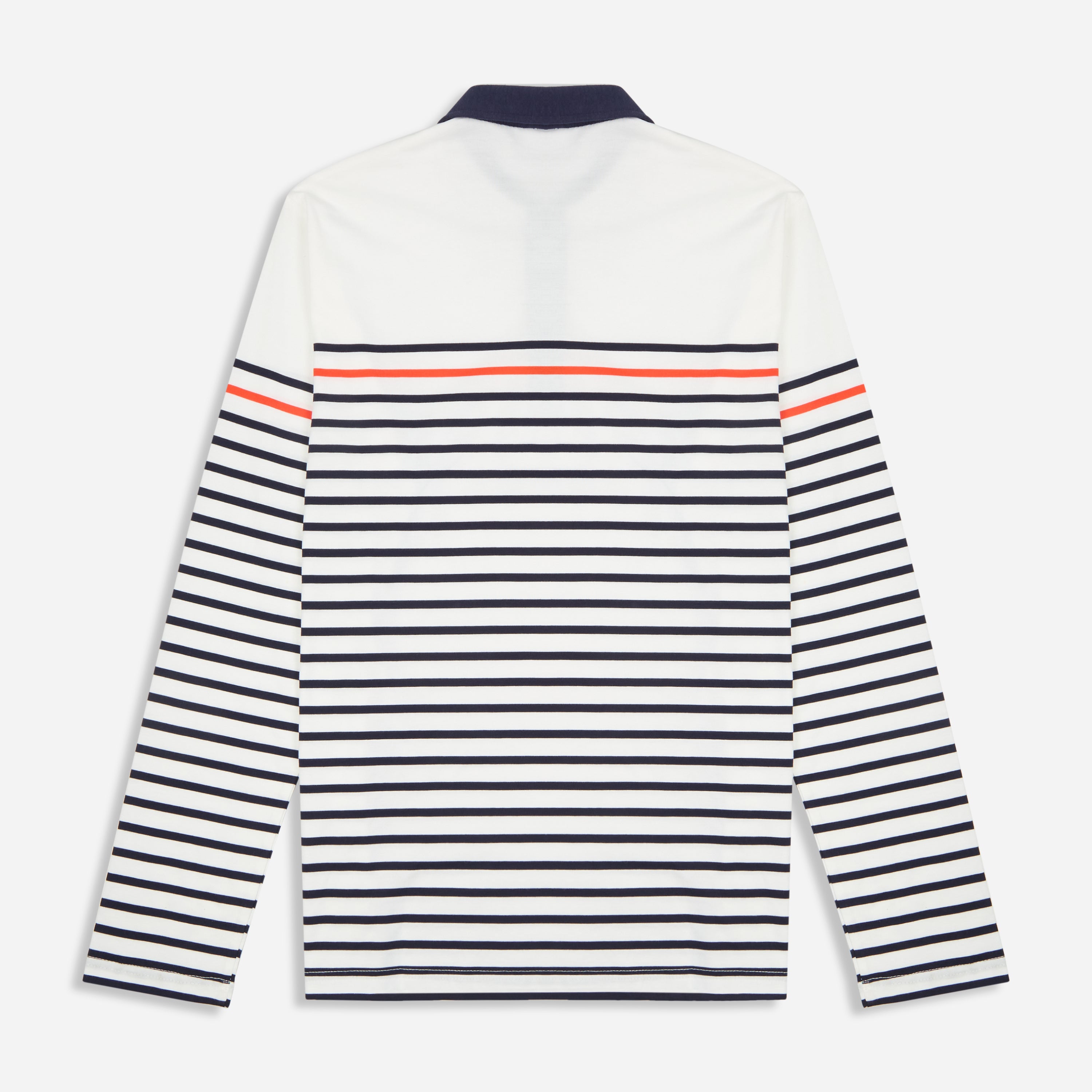 White Stripe Collar Tshirt