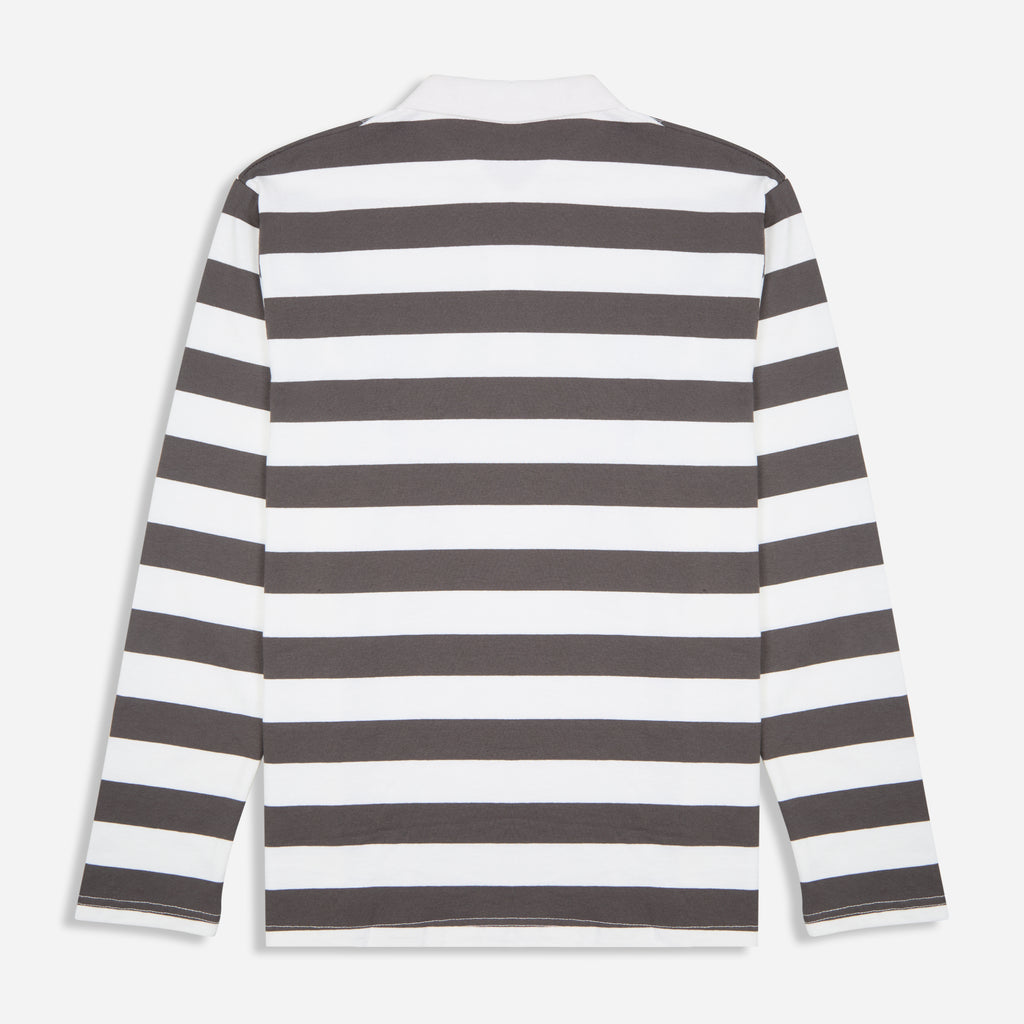 Off White & Grey Collar Tshirt