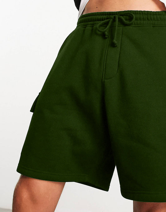 Hemsters Pista Green Cargo Mens Shorts