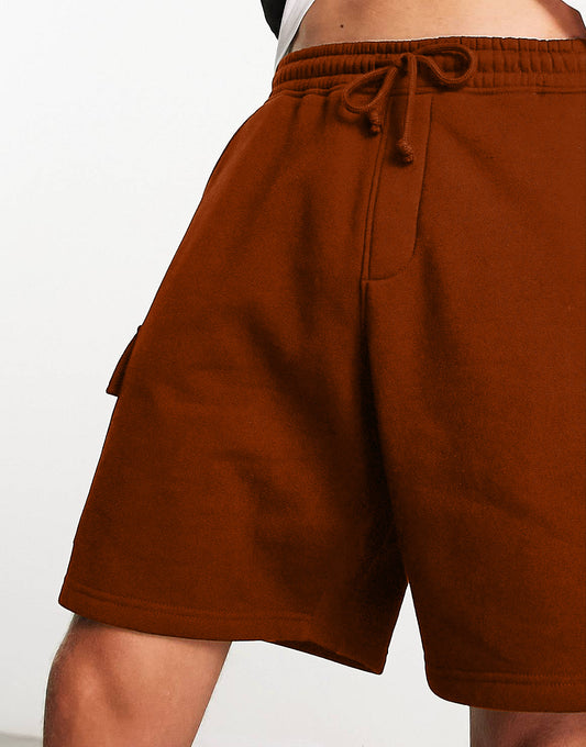 Hemsters Orange Cargo Mens Shorts