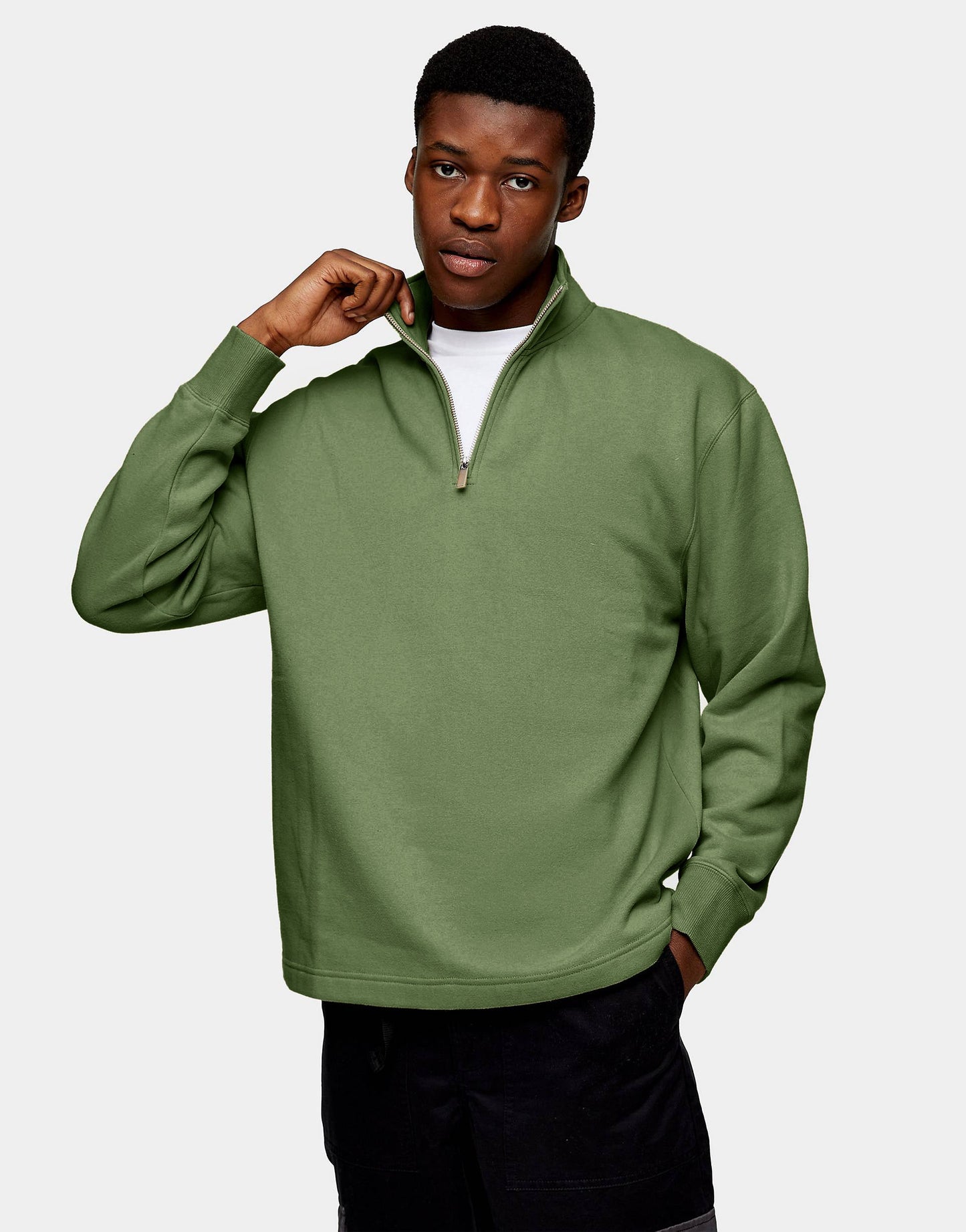 Hemsters Pista Green Sweatshirt For Mens