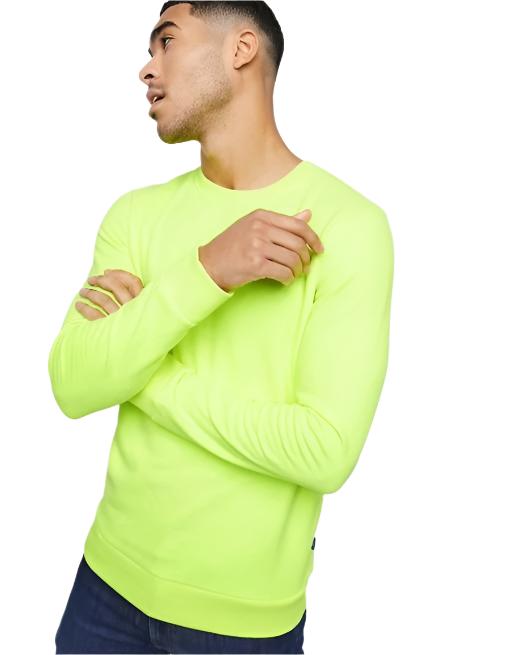 Full Sleeves Neon green Sweatshirt