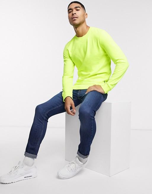 Full Sleeves Neon green Sweatshirt